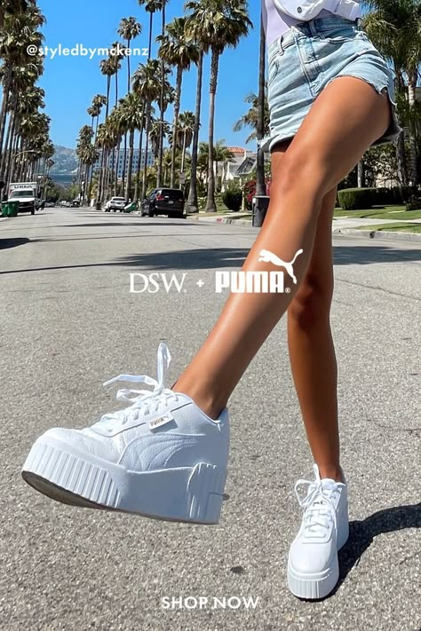 The white sneaker trend isn’t going anywhere. Find platform sneakers, high-top sneakers, apparel, and more from PUMA at DSW. Comfy Platform Sneakers, Sneakers Fashion Platform, Platform Running Shoes, Best Platform Sneakers, Trendy Sneakers 2023 Women, 2023 Sneakers Trends Women, White Puma Shoes Outfit, Women’s Platform Sneakers, Sneakers Trend 2023 Women