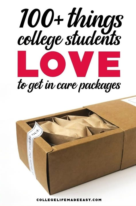 College Gift Boxes, College Gift Baskets, Student Care Package, College Care Package Ideas, College Budgeting, Diy College, College Survival, College Boys, College Student Gifts