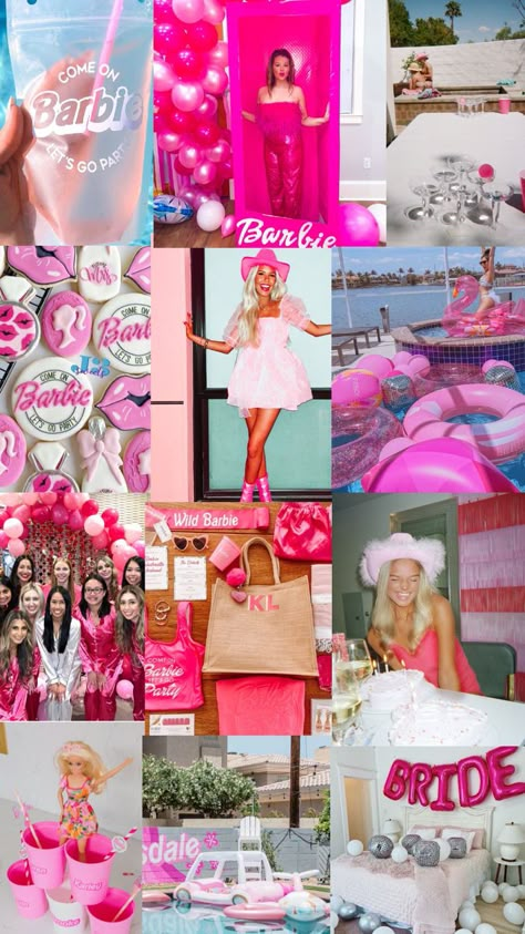 Bach Barbie Theme, Themed Hens Party Ideas, Country Barbie Bachelorette, Hello Barbie Lets Bach Party, Glam Barbie Bachelorette, Party Themes Bachelorette, Barbie Hens Theme, Barbie Themed Hens Party, Barbie Engagement Party