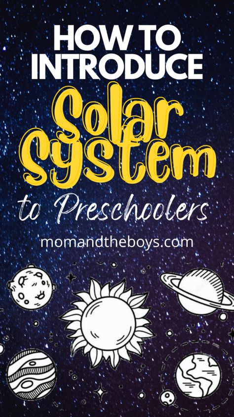 Solar System Lesson Plans Kindergarten, Solar System Projects For Preschoolers, Solar System Theme Classroom, Prek Solar System Activities, Kindergarten Solar System Activities, Books About Space For Preschool, Solar System Fine Motor Activities, Solar System Songs For Preschool, Solar System Activity For Preschool