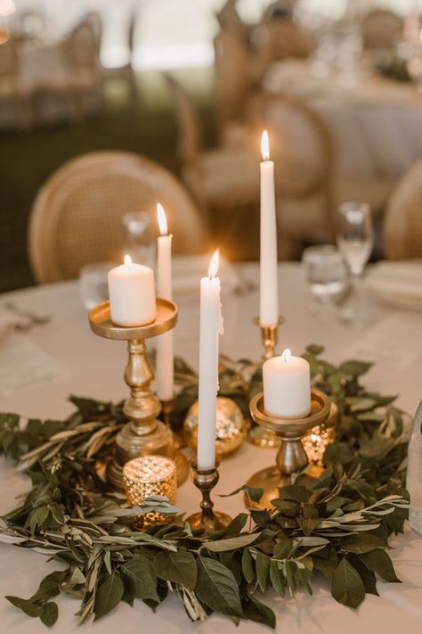 Romantic Wedding Centerpieces, Candlestick Centerpiece, Candle Sticks Wedding, Candle Wedding Centerpieces, Wedding Lighting, Wedding Centerpiece, Wedding Table Centerpieces, Wedding Candles, Cheap Wedding