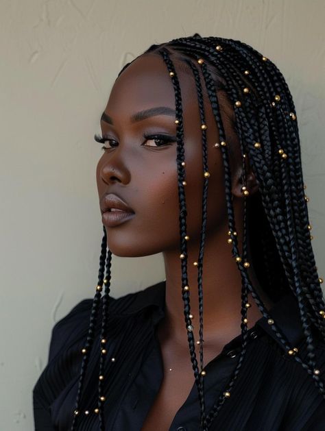 African Culture Hairstyles, Trendy Braided Hairstyles Black, Raindrops Braids, African Fashion Aesthetic, Chain Braids Black Hair, Black Protective Hairstyles Natural, Braid Mullet Black Women, Rain Braids, Black Goddess Hairstyles