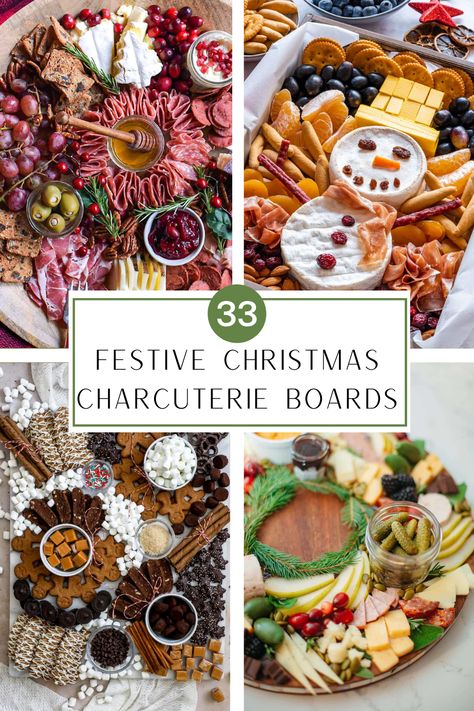 Make holiday gatherings and Christmas parties extra special with these festive Christmas charcuterie board ideas. With seasonal touches and some out-of-the-box ideas, your board will be a showstopper this holiday season! Charcuterie Xmas Board, Cheese Charcuterie Board Christmas, Best Christmas Charcuterie Board, Food Boards Christmas, Christmas Dessert Charturie Boards, Side Dish Charcuterie Board, Norwegian Charcuterie Board, Christmas Charcuterie Board Party Ideas, Christmas Movie Night Charcuterie Board