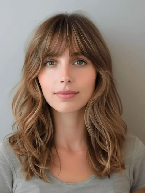 Bangs For Moms, Lob Fringe Bangs, Layered Bangs Hairstyles, 2024 Bangs, Bangs 2024, Bangs Haircut Ideas, Bangs Fine Hair, Straight Hair With Bangs, Haircut Ideas Trendy