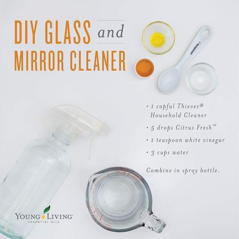 Young living window and glass cleaner. Thieves Cleaning, Essential Oil Cleaner, Mirror Cleaner, Young Living Recipes, Thieves Cleaner, Essential Oils Young Living, Young Living Essential Oils Recipes, Essential Oils Cleaning, Yl Oils