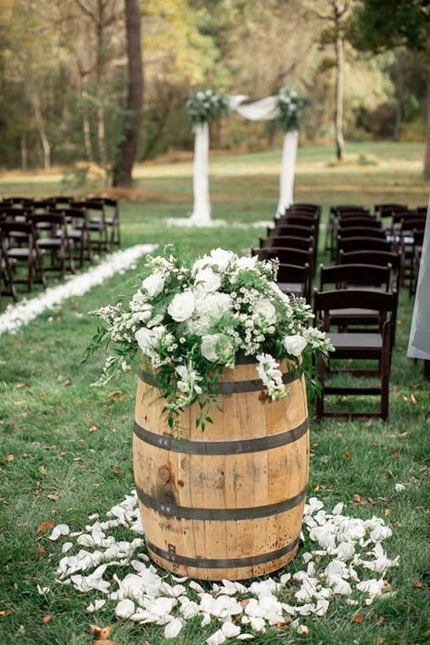 Gallery — Rick's Flowers Farmhouse Wedding Flowers, Whiskey Barrel Flower Arrangements, Wedding Barrels With Flowers, Wedding Barrel Decor, Barrel Flowers Wedding, Barrel Flower Arrangements, Whiskey Barrel Wedding Decor, Wine Barrel Wedding Flowers, Farmhouse Wedding Table Decor