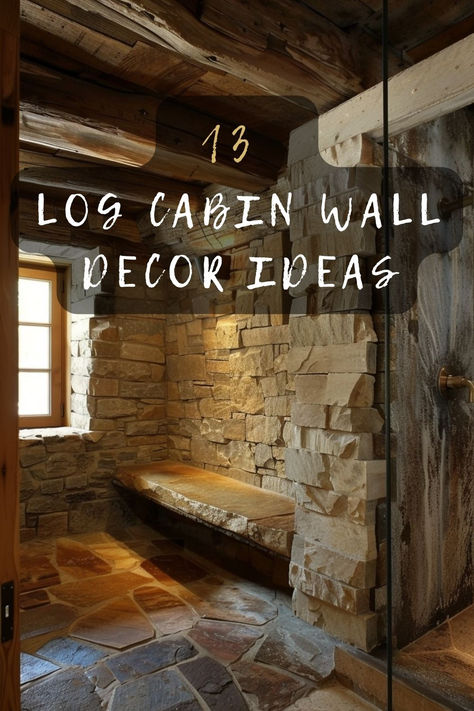 Looking to enhance your log cabin interior? Check out these 13 stunning log cabin wall decor ideas that will add warmth and charm to your space. From rustic art to cozy textiles, you’ll find inspiration to transform your walls. Click to explore the full list. 🪵🏡 #LogCabinDecor #RusticLiving #WallArt #CozyHome #InteriorDesign Interior Design Log Cabin, Log Cabin Basement Ideas, Cabin Walls Interior, Cabin Wall Decor Ideas, Modern Log Home Interiors, Ski Cabin Interior, Rustic Blinds, Modern Log Cabin Interior, Log Cabins Interiors