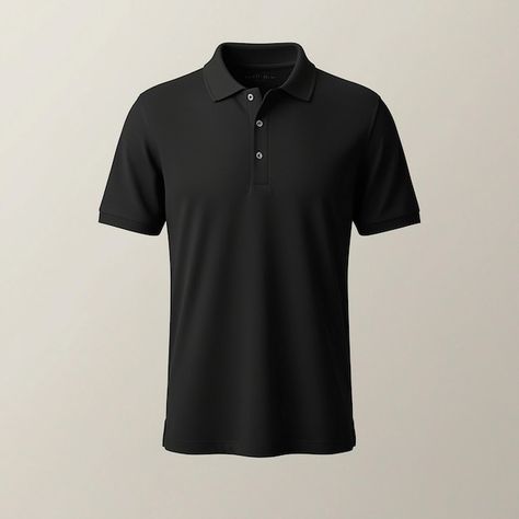 Photo classic black polo shirt mockup ti... | Premium Photo #Freepik #photo Polo Shirt Mockup, Photo Classic, Logo Psd, Black Polo Shirt, Free Business Card Mockup, Blank T Shirts, Black Polo, Card Banner, Tshirt Mockup