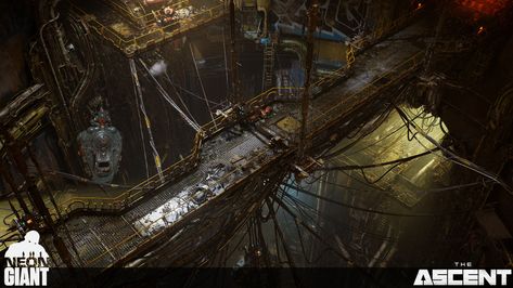 ArtStation - The Ascent: Waste Disposal, Rajmund Wegner Scifi Factory, Fantasy Builds, Apocalypse Landscape, Dark Heresy, Space Hulk, Icewind Dale, Underground City, Scale Model Building, Cyberpunk Rpg