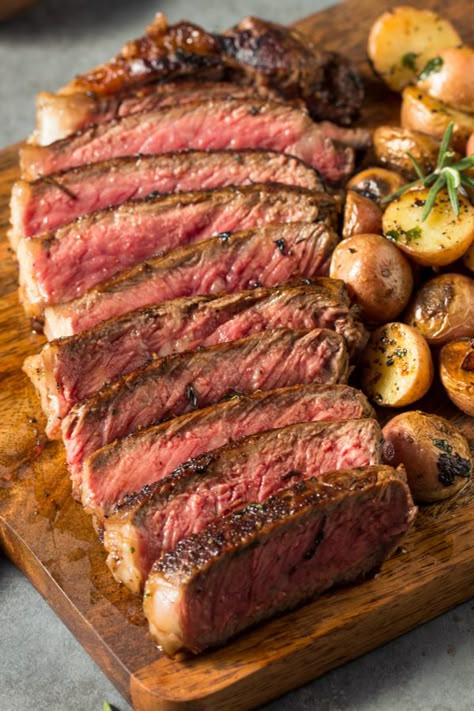 Onion Butter, Steak Doneness, New York Strip Steak, Filet Mignon Recipes, New York Strip, Rare Steak, Tender Steak, Grilling Utensils, Meat Steak