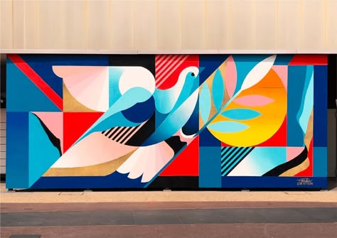 Murals & Anamorphic Artworks by Truly | Daily design inspiration for creatives | Inspiration Grid Parkour Playground, Wall 3d Art, Backyard Mural, Wall Street Art, Batman Fan Art, Media Drawing, Animal Mural, Street Mural, Urban Street Art