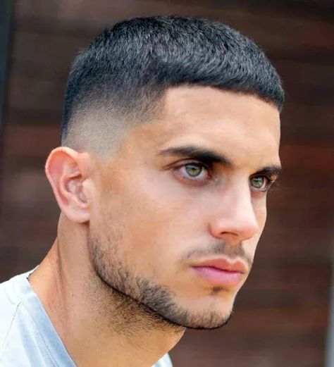 Long Buzz Cut with Low Bald Fade - Check out the best haircuts for men to find cool styles and fresh cuts. These stylish men's hairstyles will transform your look! #menshaircuts #menshair #fade Long Buzz Cut, Buzz Cut For Men, Buzz Cut Styles, Buzz Haircut, Men Fade Haircut Short, Short Fade Haircut, Buzz Cut Hairstyles, Low Fade Haircut, Men's Short Hair