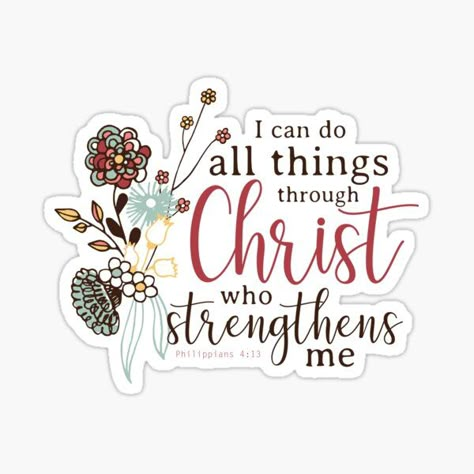 Christian Stickers Free Printable, Bible Journal Stickers, Jesus Stickers, Catholic Stickers, Bible Stickers, God Sticker, Inspirational Quotes About Strength, Faith Stickers, Christian Quote