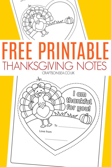 Free Printable Thanksgiving Notes For Kids Thanksgiving Notes, Printable Thanksgiving Crafts, Thankful Crafts, Thanksgiving Handprint, Thanksgiving Note, Thanksgiving Cards Printable, Thankful Printable, Holiday Door Hanger, Thanksgiving Templates