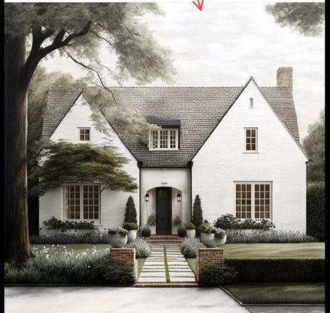 English Cottage House Plans, Modern English Cottage, Cottage Flooring, Board Night, Tudor Cottage, English Tudor, Cottage Exterior, Casas The Sims 4, Cottage Style Homes