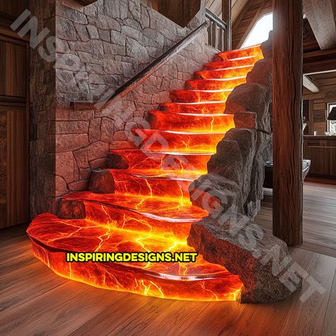 Imagine a staircase that glows as if it’s flowing with molten lava. That’s right—lava staircases are the next big thing in home design. These custom-made wonders are not only a functional way to move between floors but an absolute statement piece. Whether you’re going for an apocalyptic-chic vibe or just want to turn your stairs … Custom Stairs, Molten Lava, Big Thing, The Next Big Thing, Staircases, Statement Pieces, Home Design, Stairs, The Next