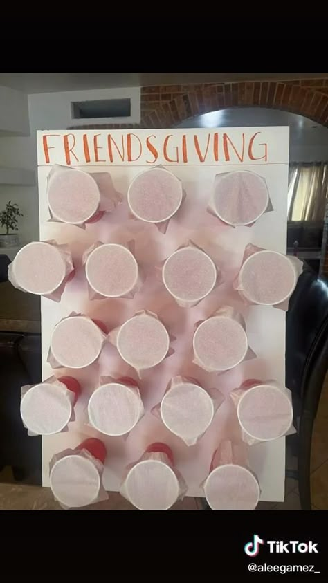 Thanksgiving Hosting Ideas Diy, Friendsgivmas Ideas, Christmas Friendsgiving Ideas, Xmas Party Ideas For Adults, Wingsgiving Party Ideas, Cousingiving Decorations, Diy Thanksgiving Games For Family, Friendsgiving Birthday Ideas, Cousingiving Ideas