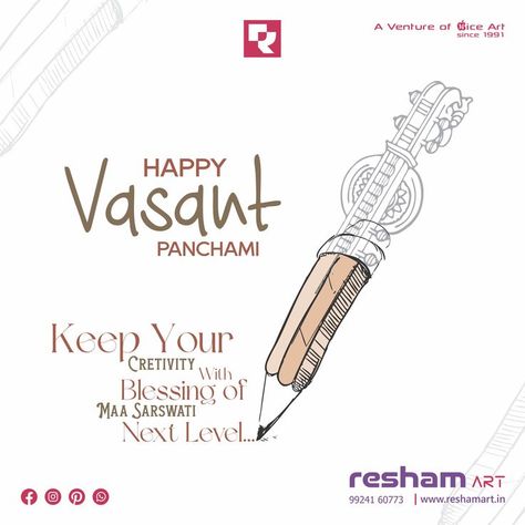 #basantpanchami #saraswatipuja #vasantpanchami #saraswati #love #india #basant #puja #goddess #art #festival #ayudhapooja #goddesssaraswati #saraswatipooja #blessings 🔸#graphic design 🔸#all type of printing service 🔸#advertising 🔸#creative design 🔸#social media 🔸#packaging 🔸#digital marketing 🔸#outdoor ad 🔸#hoarding 🔸#newspaper advertising 🔸#radio ad 🔸#tv ad and Many Much More.... Contact for Any Service: 📱9924160773 Saraswati Puja Social Media Post, Saraswati Puja Creative Post, Basant Panchami Creative Ads, Saraswati Puja Creative Ads, Vasant Panchami Creative Ads, Creative Design Social Media, Newspaper Advertising, Vasant Panchami, Saraswati Puja