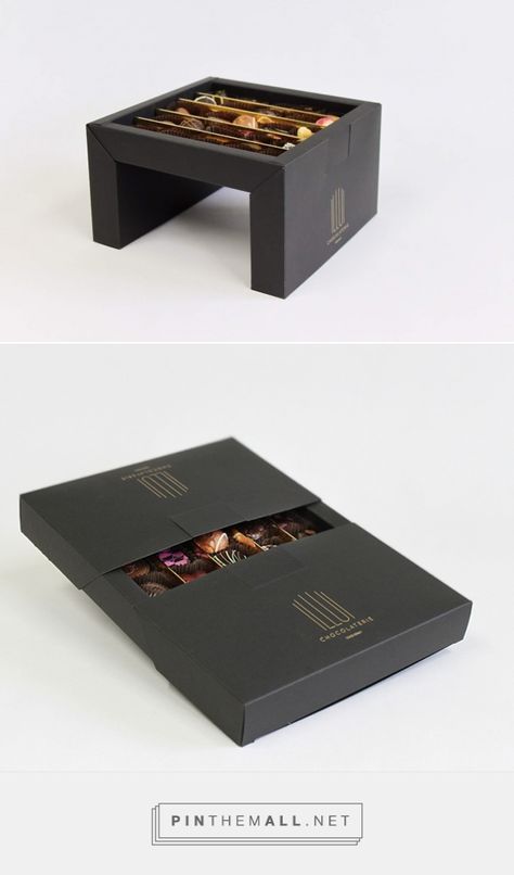 Creative Box Packaging Ideas, Tray Box Packaging, Truffles Packaging, Chocolate Packaging Ideas, Luxury Food Packaging, Creative Chocolate Packaging, Boxes Packaging Ideas, Luxury Chocolate Packaging, Truffle Packaging