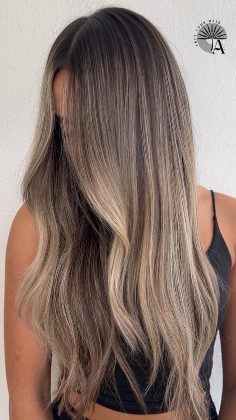 Bronde Balyage Short Hair, Light Balyage Long Hair Brunettes, Faded Money Piece Hair, Balayage Hair Summer 2024, Blended Brunette Balayage, Sandy Blonde Hair Balayage, Sandy Brown Balayage, Sandy Beige Blonde Hair, Root Melt Balayage