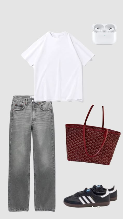 Basic Capsule Wardrobe, Basic Summer Outfits, School Ootd, Goyard Bag, Capsule Wardrobe, Cut Out, Summer Outfits