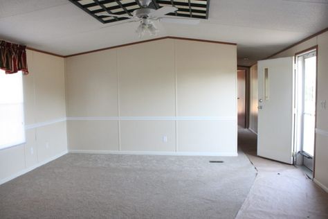 Mobile Home Walls Makeover, Mobile Home Single Wide, Mobile Home Living Room, Mobile Home Walls, Mobile Home Redo, Remodel Mobile Home, Mobile Home Bathroom, Mobile Home Remodeling, Mobile Home Makeovers