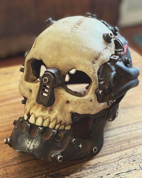 Skull Armor, Robot Skull, Post Apocalyptic Helmet, Cyberpunk Skull Mask, Apocalypse Gas Mask, Post-apocalyptic Halloween Masks And Prosthetics, Adjustable Post-apocalyptic Mask, Funny Halloween Jokes, Skull Helmet