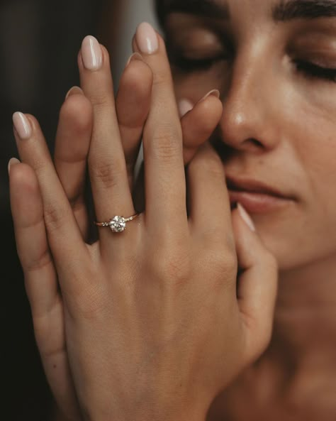 Simple Small Engagement Rings Gold, Wedding Ring For Small Hands, Modest Wedding Ring, Simple Gold Engagement Rings Round, Small Wedding Rings Simple, Engagement Rings Small Hands, Simple Round Engagement Rings, Round Solitaire Engagement Ring Gold, Classic Engagement Ring Simple