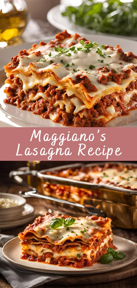 Maggiano’s Lasagna Recipe | Cheff Recipes The Most Amazing Lasagna Recipe, Allrecipes World’s Best Lasagna, Magnolia Lasagna Recipe, Lasagne No Ricotta, Pasta Sauce For Lasagna, Lasagna Recipe Extra Cheese, Lasagna Recipe Natasha's Kitchen, Ricotta In Lasagna, Great Lasagna Recipes