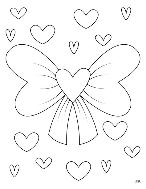 Heart Patterns Printable Free, Valentine Coloring Pages Free Printables, Coloring Ideas Easy, Valentines Colors, Free Printable Valentines Tags, Valentines Day Coloring Page, Valentine Coloring Pages, Simple Hand Embroidery Patterns, Heart Coloring Pages