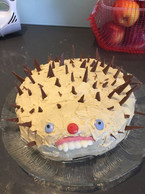 Ugly hedgehog cake 🦔 Goofy Cake, Bad Cakes, Ugly Cakes, Hedgehog Cake, Cake Fails, Nursing Cake, Cake Mini, Funny Birthday Cakes, Pretty Birthday Cakes