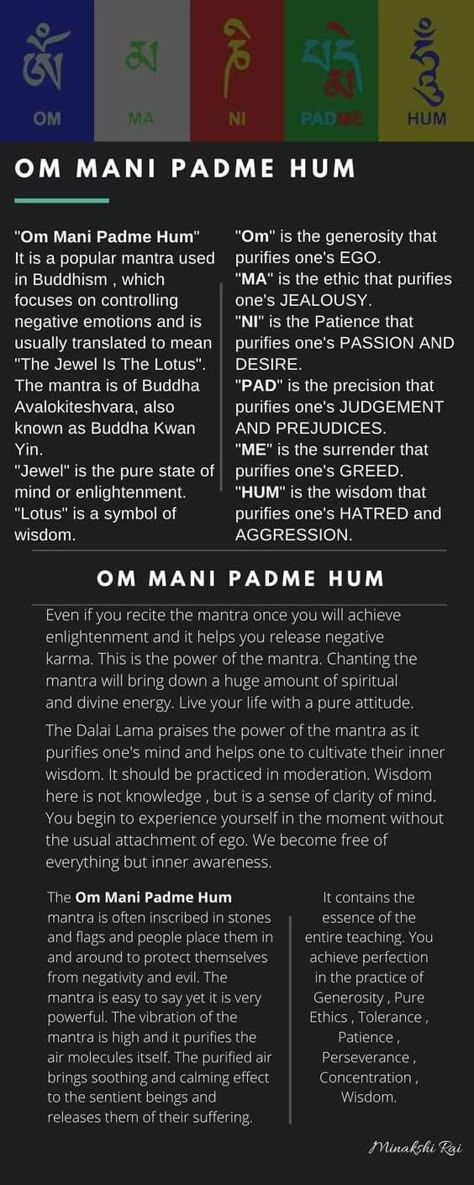 Om Mani Padme Hum Tattoo Sanskrit, Buddha Chants Mantra, On Mani Padme Hum Tattoo, Om Padme Mani Hum, Om Mani Padme Hum Meaning, Hindu Mantras In English, Ohm Mani Padme Hum Tattoo, How To Practice Patience, Patience Mantra