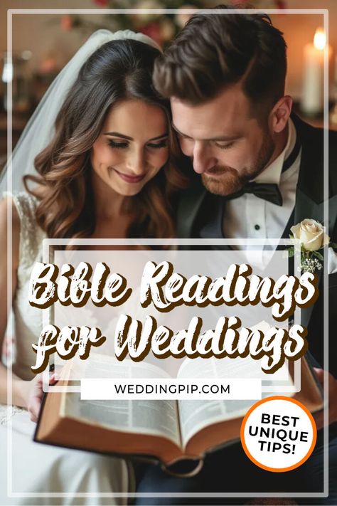 Discover unique Bible readings for weddings that stand out from the crowd! 💖 Explore rare verses and make your ceremony special! 📖✨ Scripture For Wedding Ceremony, Wedding Readings Religious, Scripture Readings For Weddings, Wedding Scripture Readings, Bible Verses For Wedding Ceremony, Readings For Wedding Ceremony, Wedding Bible Readings, Readings For Weddings, Catholic Wedding Readings