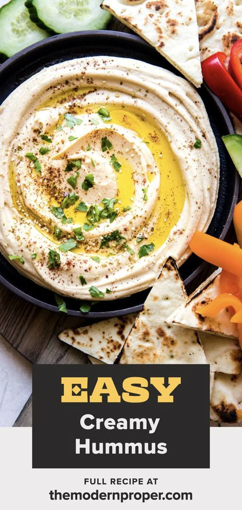 Everyone’s favorite dip gets a homemade makeover and the results are a quick homemade hummus recipe that’s even better than the store bought stuff. Classic creamy hummus folks, are you excited? Greek Hummus Recipe, Creamy Hummus Recipe, Classic Hummus Recipe, Garlic Hummus Recipe, Homemade Hummus Recipe, Blended Coffee Recipes, Best Hummus Recipe, Best Hummus, Autumn Foods