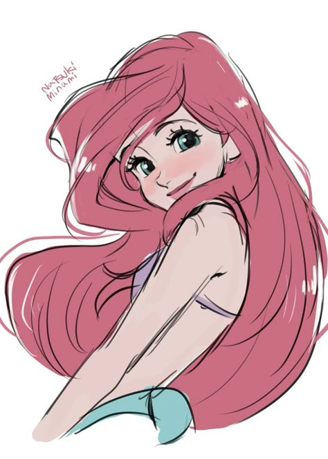 Disney Princess Fan Art, Disney Princess Drawings, Disney Princess Ariel, Princess Drawings, Disney Artwork, Disney Sketches, Disney Princess Wallpaper, Disney Ariel, 캐릭터 드로잉