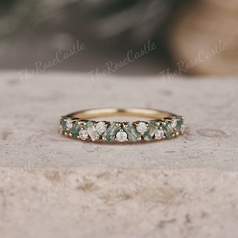 This Wedding Bands item by TheRoseCastle has 8579 favorites from Etsy shoppers. Ships from Rancho Cucamonga, CA. Listed on Jun 30, 2024 10 Stone Ring, Cute Wedding Bands For Women, Mothers Ring Ideas Stackable, Low Profile Anniversary Ring, Wedding Ring Non Traditional, Woman’s Rings, Moss Agate Engagement Ring With Wedding Band, Moss Agate Promise Ring Gold, Unique Engagement Bands For Women