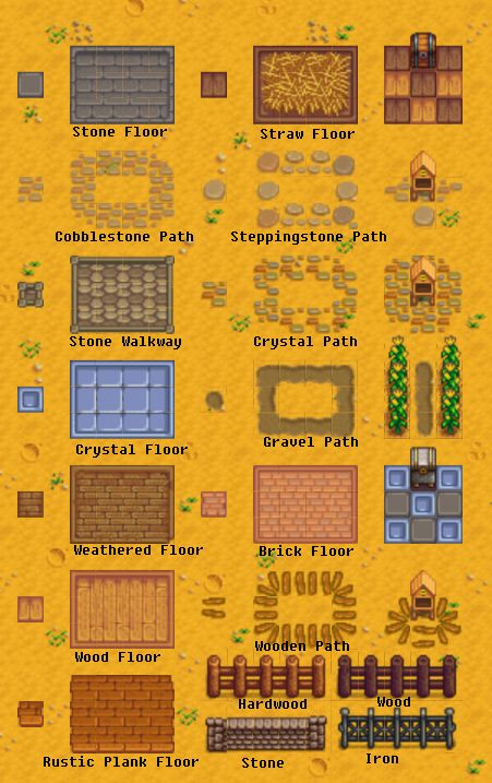 Stardew Valley Early Farm Layout, Stardew Valley Fruit Cave Layout, Aesthetic Stardew Valley Farm Layout No Mods, Stardew Valley Farm Layout Cozy, Stardew Valley House Ideas No Mods, Cute Stardew Farm Layout, Farm Inspo Stardew Valley, Stardew Starter Farm, Room Ideas Stardew Valley