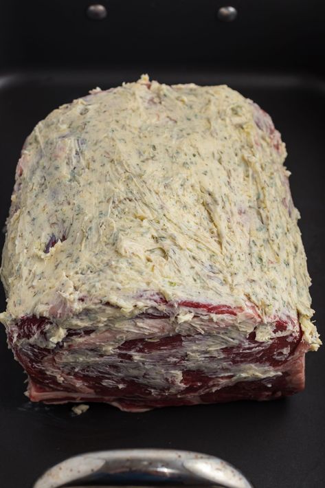 Smoked Garlic Butter Prime Rib, Prime Rib Roast Oven With Butter, Garlic Herb Prime Rib Roast Recipe, Prime Rib With Garlic Herb Butter Recipe By Tasty, How To Cook A Prime Rib Roast In A Roaster, Prime Rib Natashas Kitchen, Prime Rib Roast Oven With Au Jus, How To Cook Rib Roast Bone In, Beef Knuckle Roast