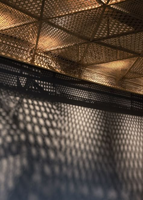 Ceiling Feature, Kempinski Hotel, Bamboo Ceiling, Bar Ceilings, Half Walls, Interior Ceiling, Chief Architect, Frederic Malle, Bamboo Weaving