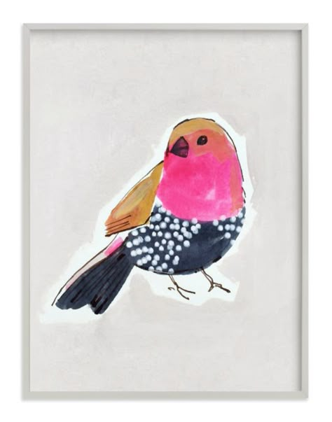 Victoria Johnson, West Elm Art, Bird Drawing, Nature Art Prints, Journaling Inspiration, Year 5, Custom Art Print, Beautiful Bird, Pink Bird