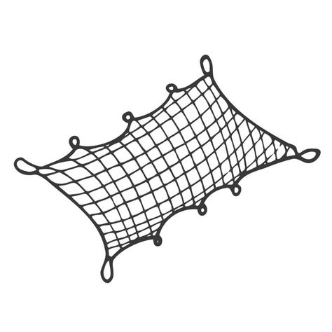 Fishing Net Drawing, Net Clipart, Doodle Fish, Holloween Makeup, Fish Net, Fishing Net, Cartoon Drawing, Vector Hand, The Net