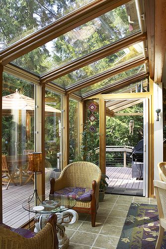 SunRoom 16 | A Sunroom integrated into a Lindal Cedar Home | Marty Lindal | Flickr Terrasse Med Tak, Sunroom Inspiration, Lindal Cedar Homes, Sunroom Windows, Small Sunroom, Sun Rooms, Sunroom Designs, Sunroom Ideas, Enclosed Patio