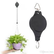 2021 MOQ PET Adjustable Plant Hanger Sturdy Retractable Plant Hanger Plant Pulley For Home Hanging Garden Basket Pot Bear Weight 1 8kg From Tmos, $2.59 | DHgate.Com Plant Pulley, Decorative Hanging Baskets, Hanging Basket Hooks, Hanging Orchid, Plant Hooks, Garden Basket, Plant Pot Decoration, Hanging Flower Baskets, Flower Baskets