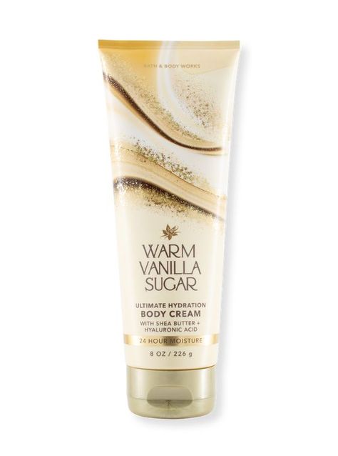 Warm Sugar Vanilla, Bath And Body Works Body Cream, Warm Vanilla Sugar Bath And Body Works, Vanilla Bath And Body Works, Vanilla Scented Products, Vanilla Hand Cream, Vanilla Body Cream, Warm Vanilla Sugar, Body Creme