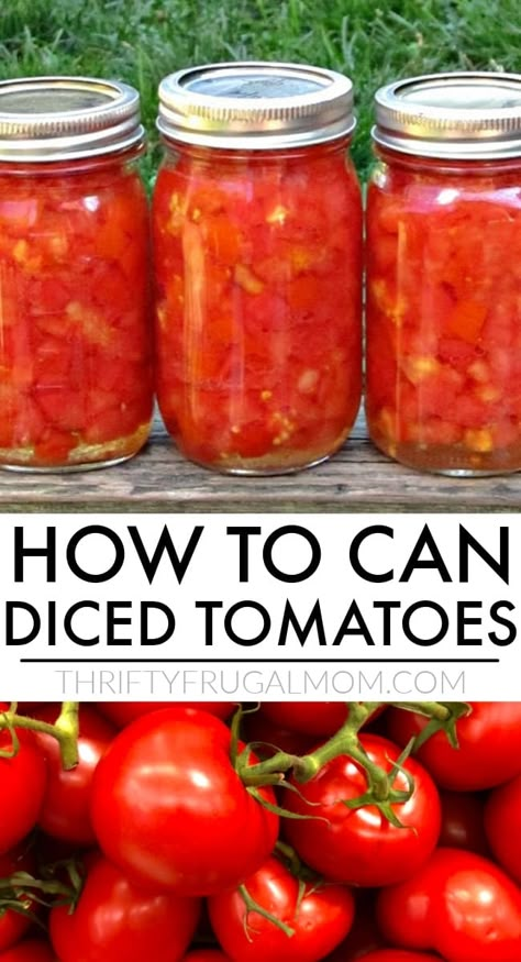 Canning Tomatoes Recipes, Kitchen Knowledge, Pressure Canning Recipes, Can Diced Tomatoes, Canning 101, Canning Fruit, Tomatoes Recipes, Garden Tomatoes, Canning Vegetables