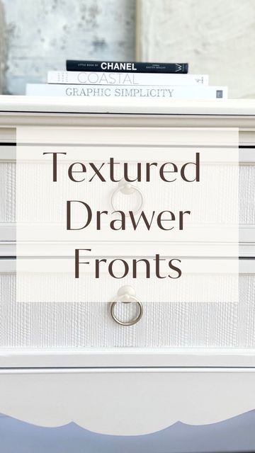 Rach on Instagram: "This is how I added subtle woven texture to these drawer fronts. Make sure you use an adhesive primer to ensure the paint adheres to the pvc placemat. I used @dixiebellepaint slick stick. Link in Bio ✨ . #dixiebellepaint #silkmineralpaint #upcycledfurniture #mineralpaintedfurniture #chalkpaint #chalkpaintedfurniture #hamptonsstyle #coastaldecor #coastalstyle #refurbishedfurniture #mylittlemakeovers #zebraweeklypick #bestpaintonplanetearth #flipfam #farmhouse #coastal #flippi Slick Stick, Farmhouse Coastal, Paint Techniques, Dixie Belle Paint, Plastic Furniture, Hamptons Style, November 9, Chalk Paint Furniture, Refurbished Furniture