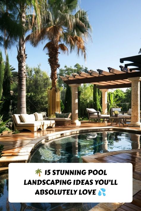 Transform your backyard into a dreamy oasis with these 15 gorgeous pool landscaping ideas! From lush greenery to sleek modern designs, discover stunning inspirations to make your pool area the ultimate retreat. Perfect for any style or budget! 🏖️ #PoolLandscaping #BackyardGoals #OutdoorDesign Pool Landscaping Ideas, Sage Green Bedroom, Gardening Zones, Best Meditation, Evergreen Plants, Fire Features, Garden Pests, Climbing Plants, Pool Deck