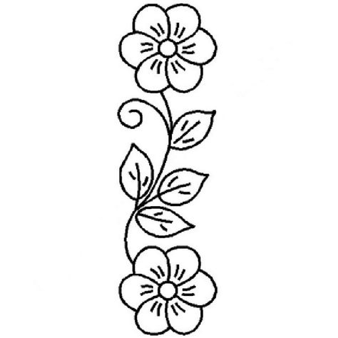 embroidery patterns Sashiko Stencils, Flower Pattern Drawing, Native Beading Patterns, Quilting Stencils, Free Stencils, Border Designs, Flower Stencil, Hand Embroidery Flowers, Embroidery Flowers Pattern