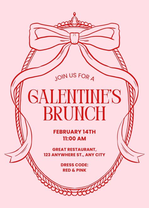 Valentine’s Day Party Invitations, Valentines Invitations Party, Galantines Day Invitations, Promo Card Design, Galentines Party Invitations Free, Galentines Party Brunch Ideas, Valentine Trends 2025, Valentine’s Day Sale Flyer, Valentines Day Event Poster