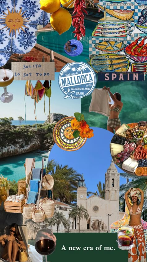 #mallorca #mallorcasummer #summer #moodboard European Summer Moodboard, Mallorca Summer Aesthetic, Summer In Mallorca, Spanish Aesthetic Wallpaper, Spain Moodboard, Summer In Spain Aesthetic, Spanish Summer Aesthetic, Mallorca Spain Aesthetic, Spanish Background